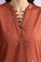 Embroidered Kurta Trouser - 2569