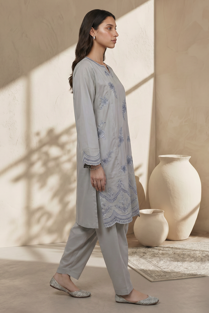 Embroidered Kurta Trouser - 2570