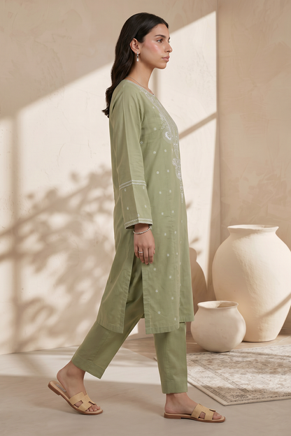 Embroidered Kurta Trouser - 2571