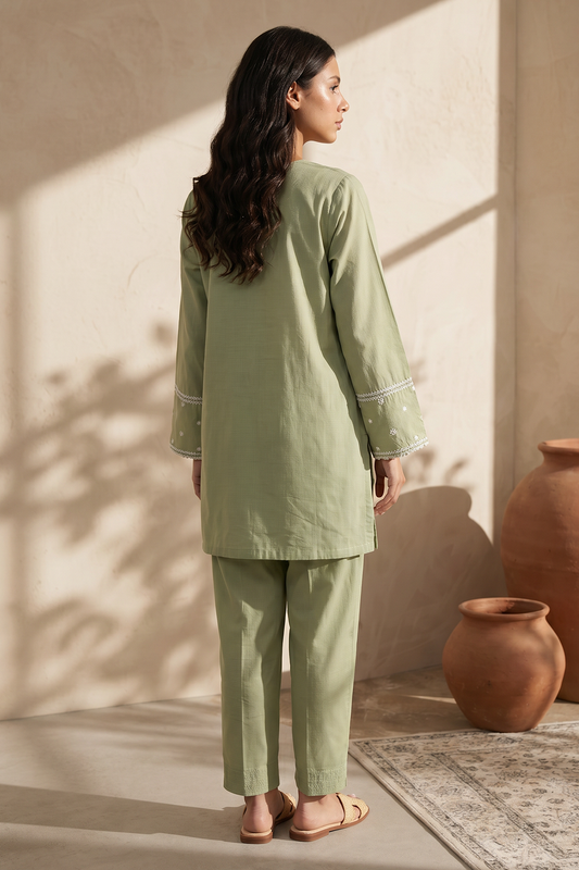Embroidered Kurta Trouser - 2571