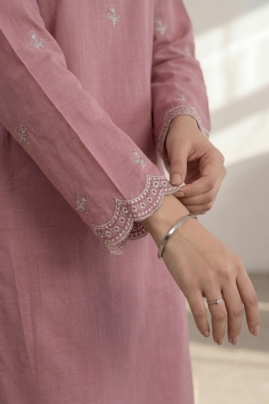 Embroidered Kurta Trouser - 2573