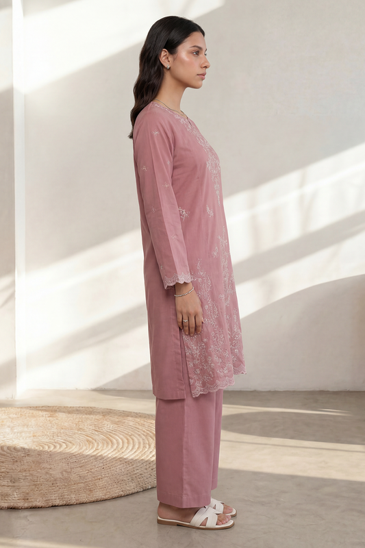 Embroidered Kurta Trouser - 2573