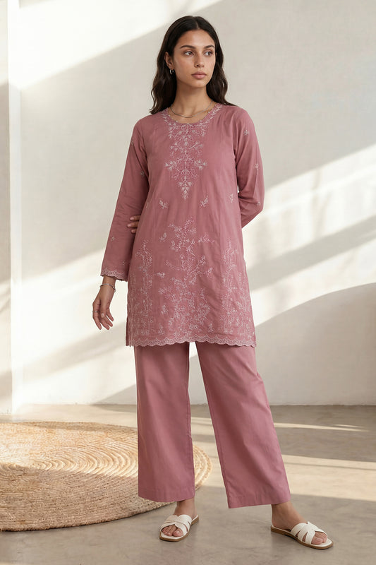 Embroidered Kurta Trouser - 2573