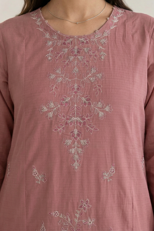 Embroidered Kurta Trouser - 2573