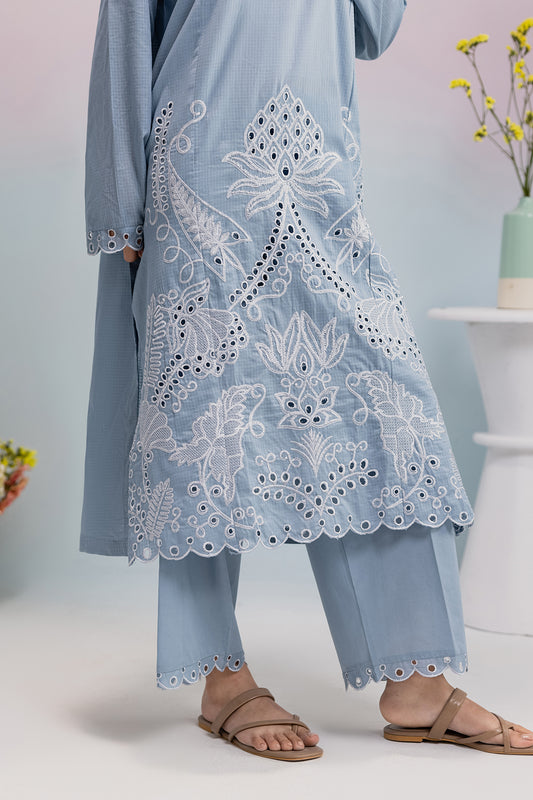Embroidered Kurta Trouser - 2574