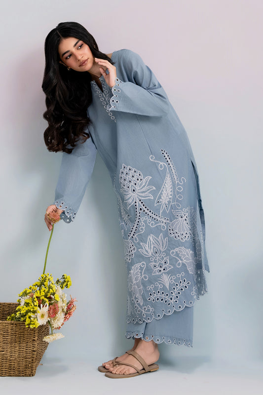 Embroidered Kurta Trouser - 2574