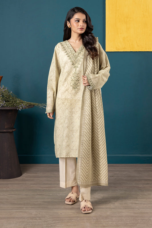 Embroidered Kurta Dupatta - 2692
