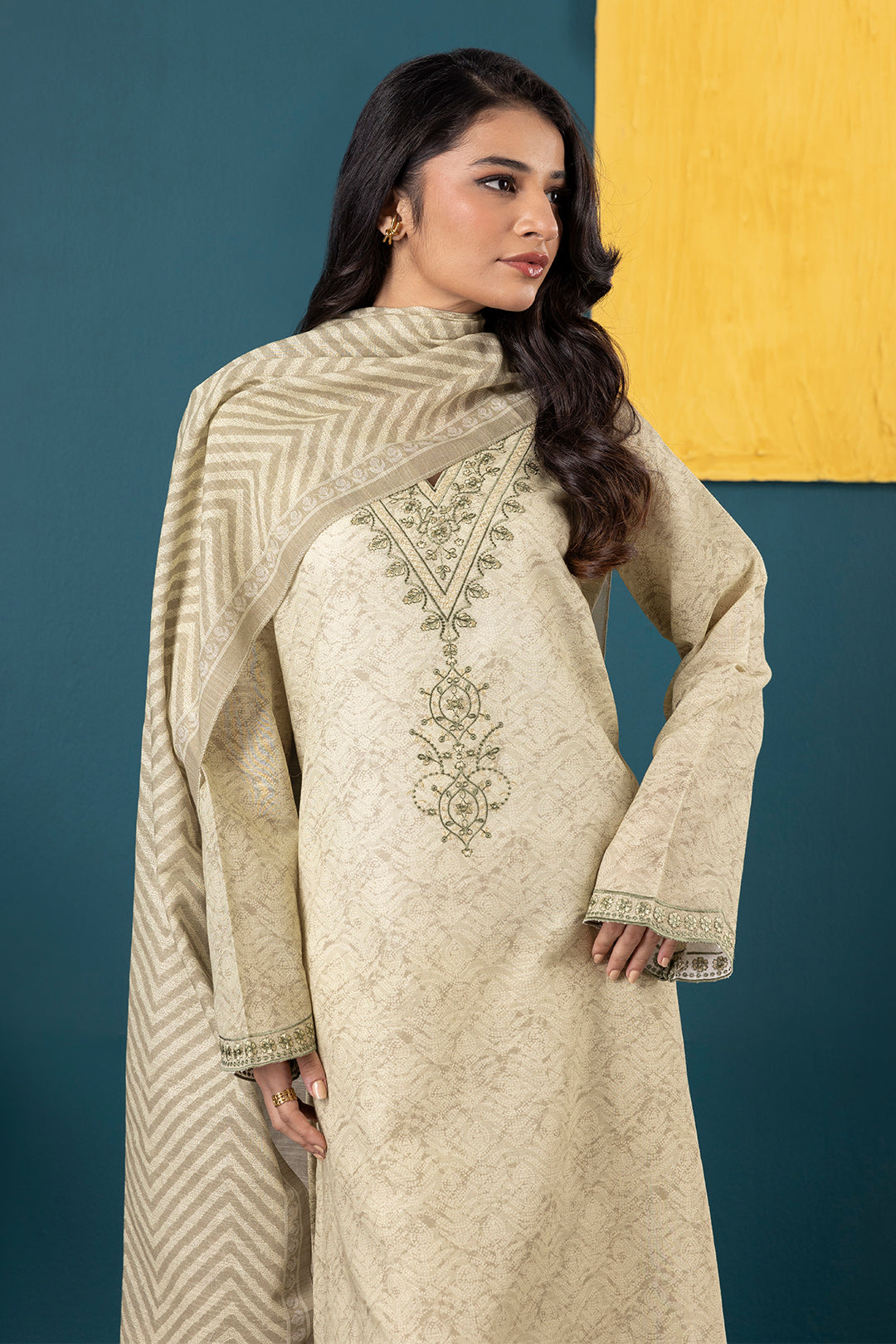Embroidered Kurta Dupatta - 2692