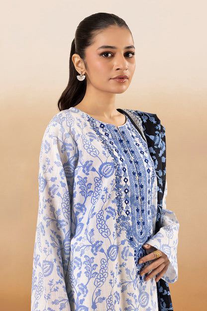 Embroidered Kurta Dupatta - 2694