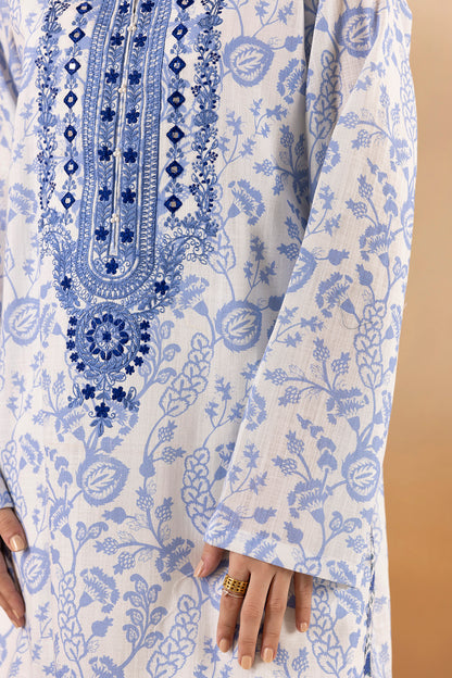 Embroidered Kurta Dupatta - 2694