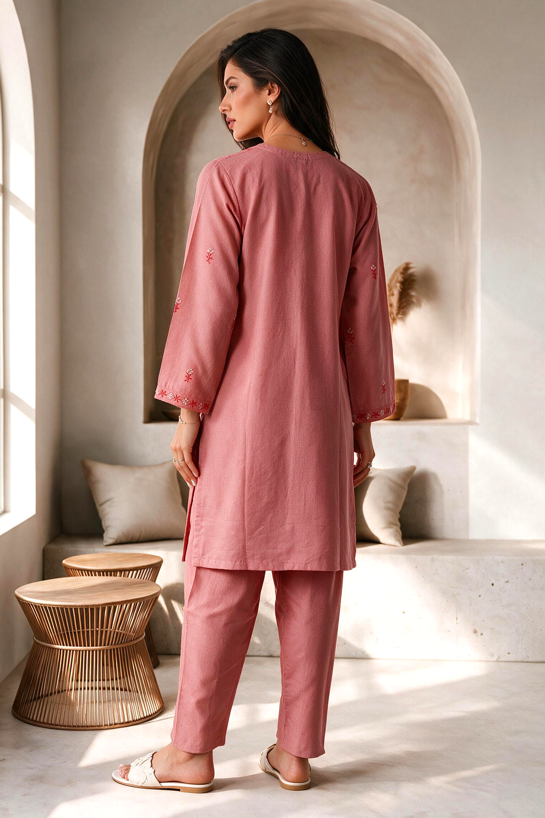 Embroidered Kurta Trouser - 2768