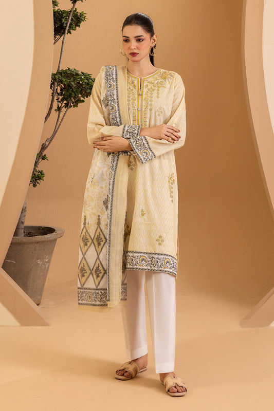 Embroidered Kurta Dupatta - 2772