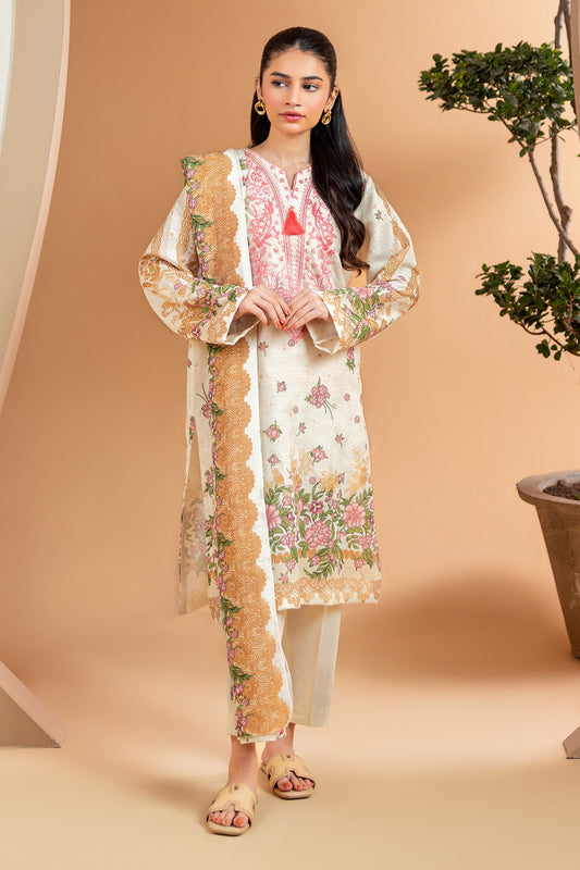 Embroidered Kurta Dupatta - 2773