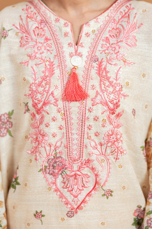 Embroidered Kurta Dupatta - 2773