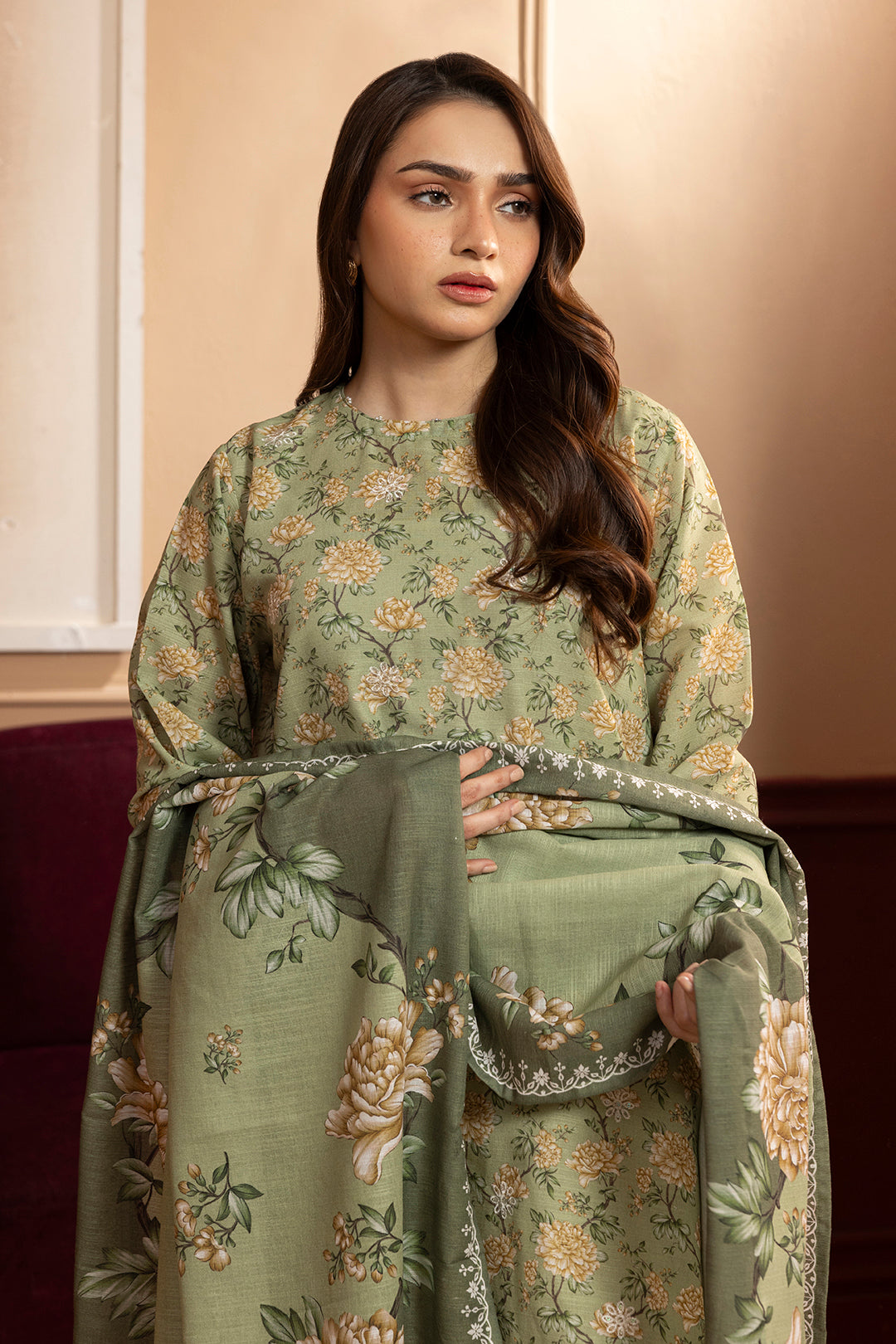 Embroidered Kurta Dupatta - 2775