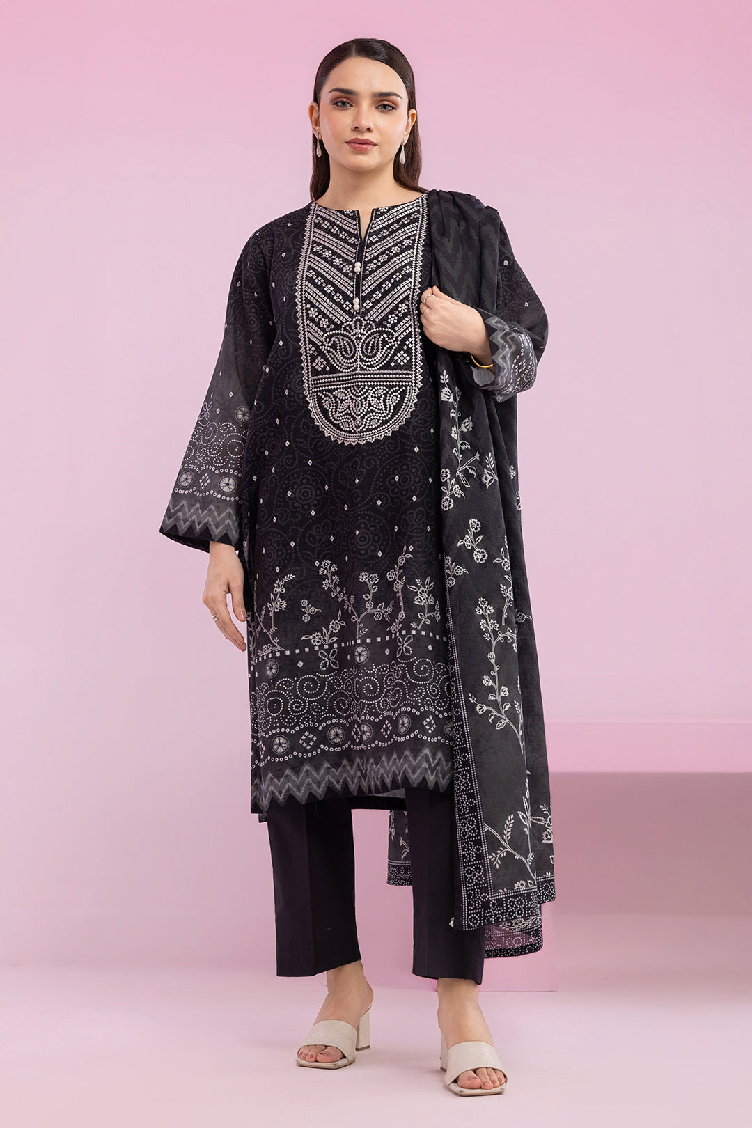 Embroidered Kurta Dupatta - 2861