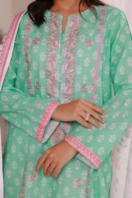 Embroidered Kurta Shawl Trouser - 2881