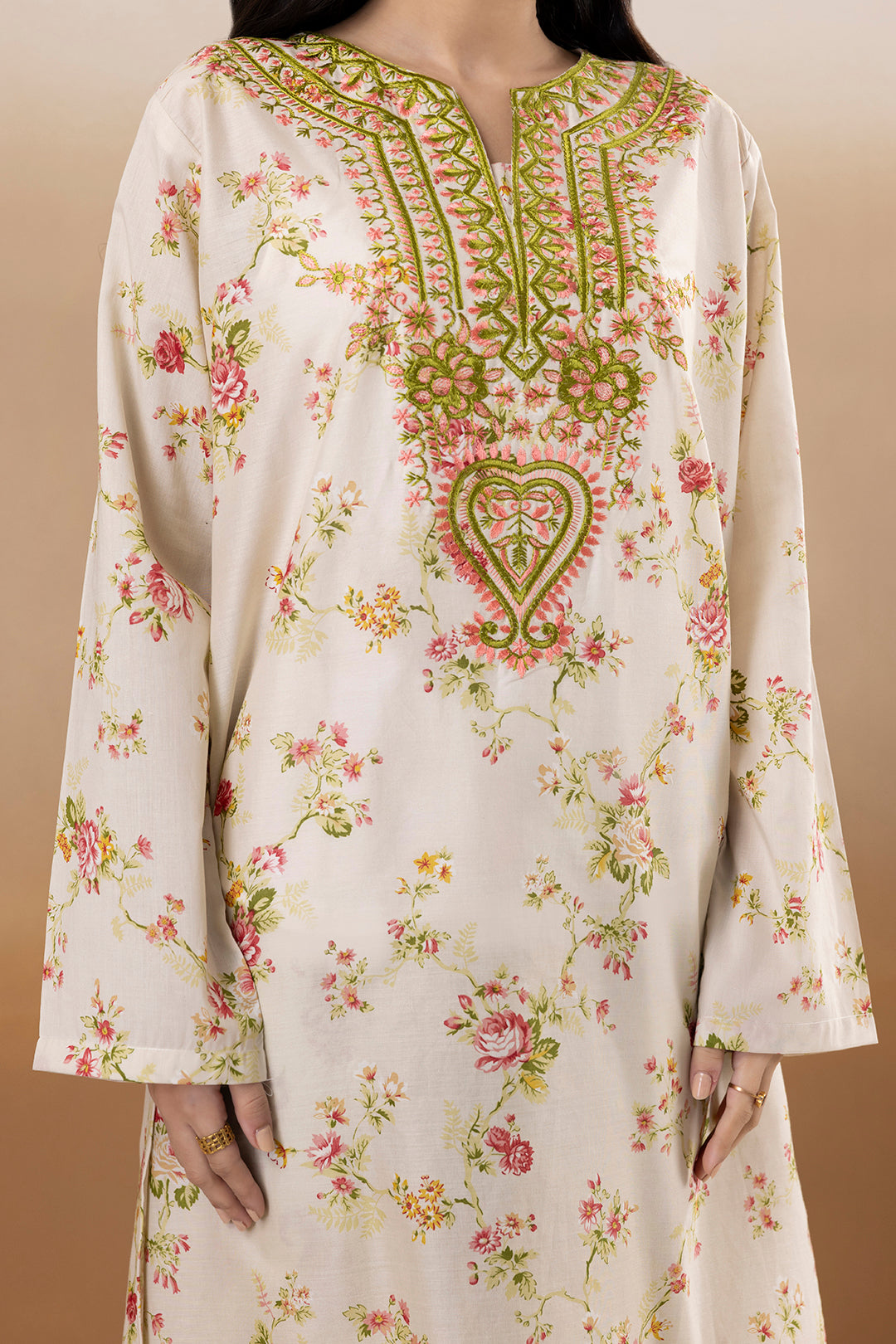 Embroidered Kurta Trouser - 2892