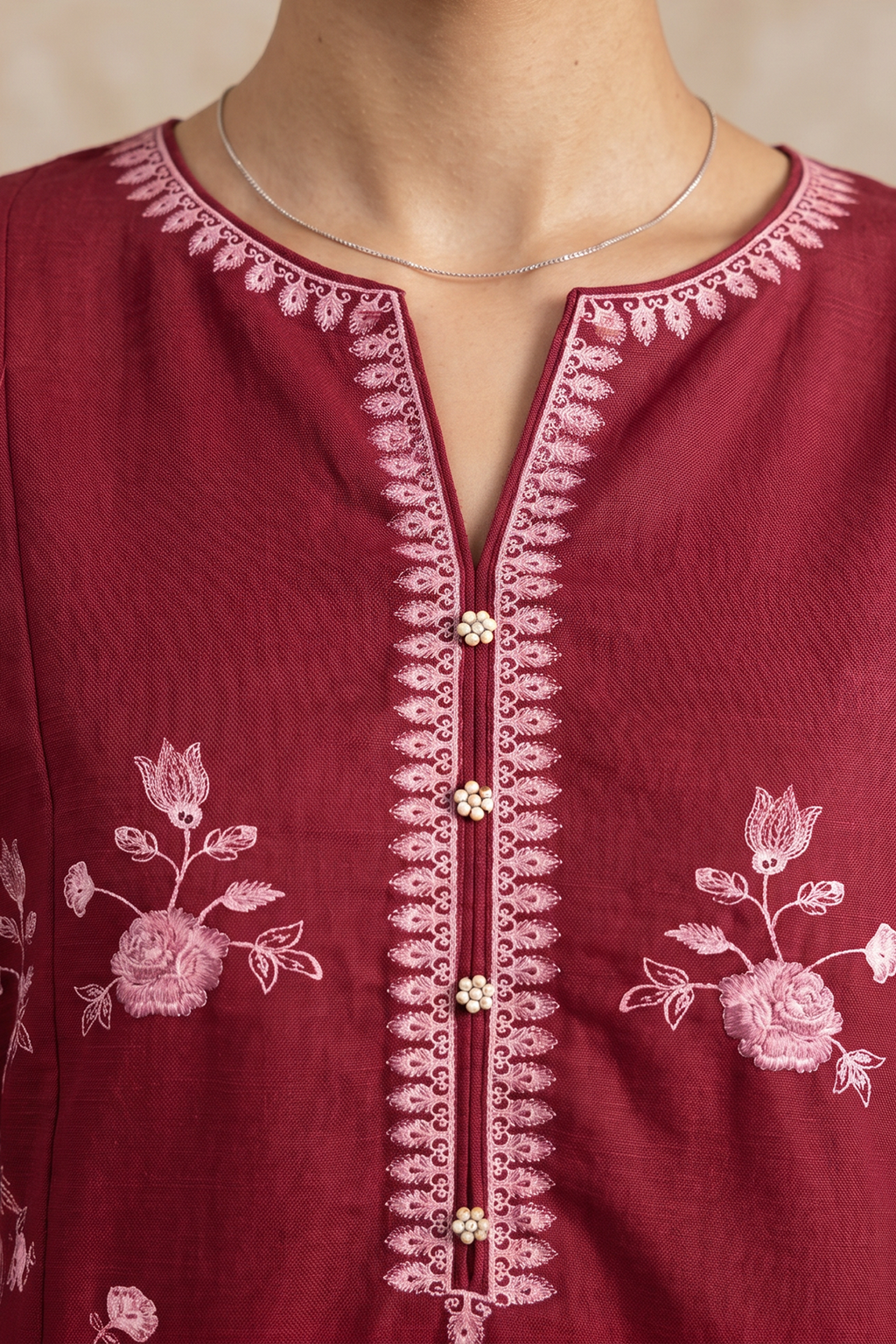 Embroidered Kurta Dupatta Trouser - 2517