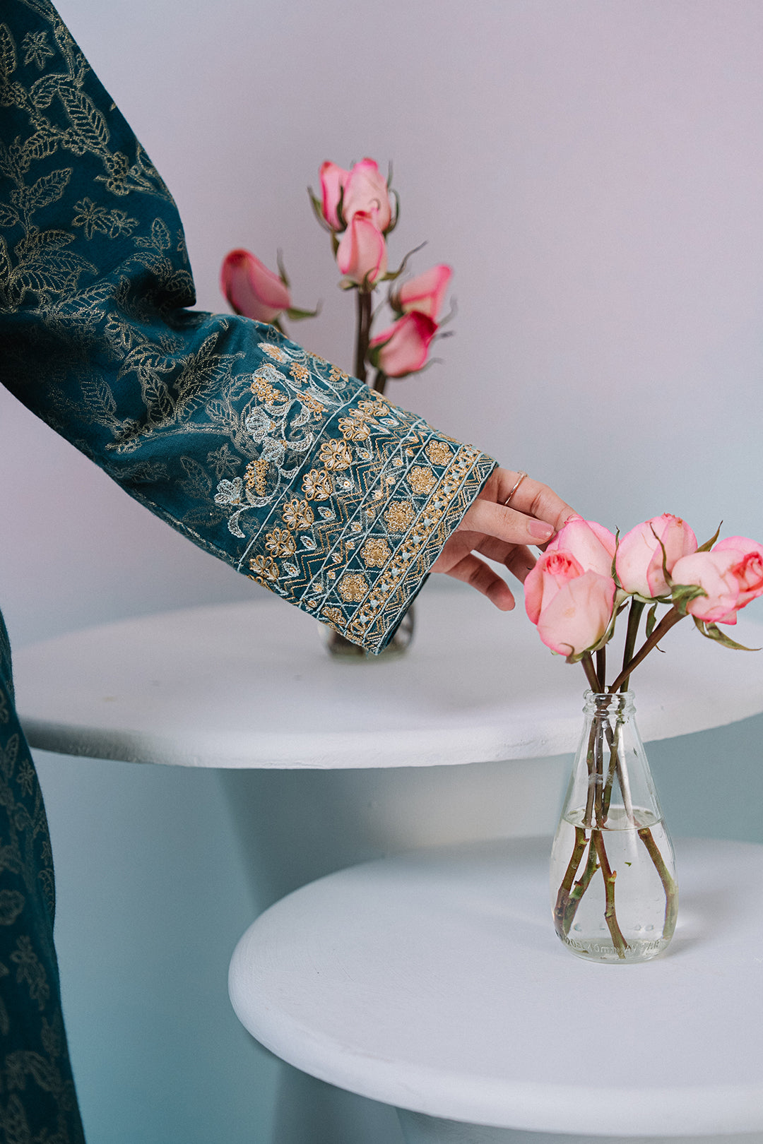 Embroidered Kurta Dupatta Trouser - 2523