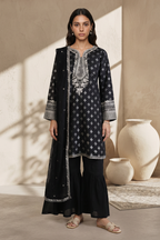 Embroidered Kurta Dupatta Trouser - 2524