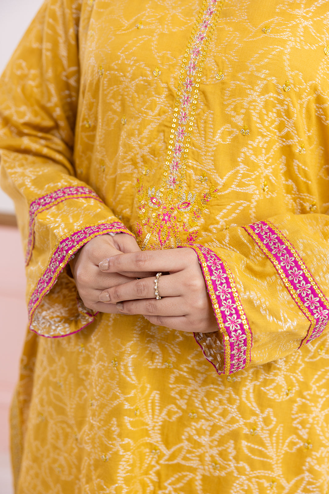 Embroidered Kurta Dupatta Trouser - 2527