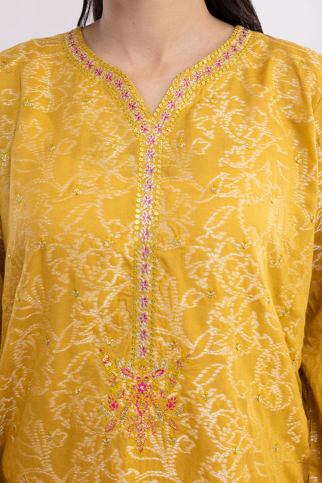 Embroidered Kurta Dupatta Trouser - 2527