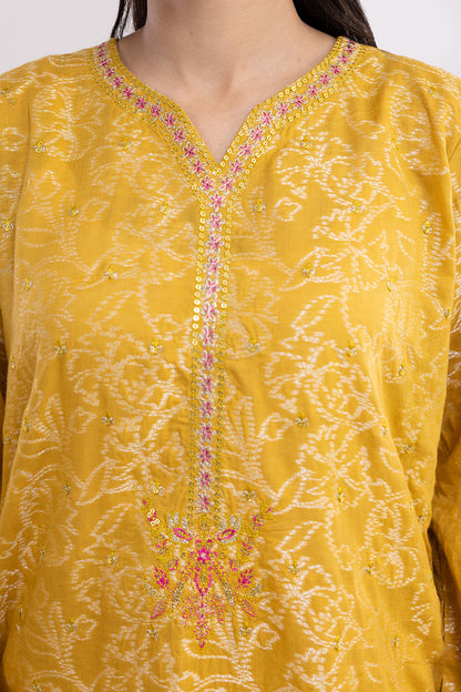 Embroidered Kurta Dupatta Trouser - 2527