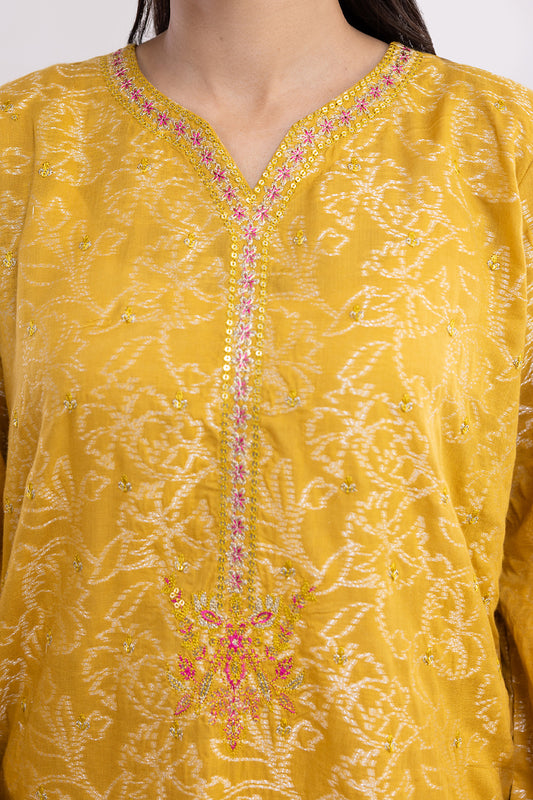 Embroidered Kurta Dupatta Trouser - 2527