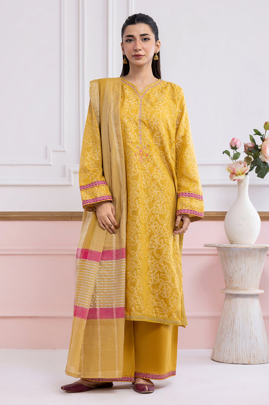 Embroidered Kurta Dupatta Trouser - 2527
