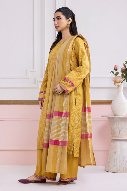Embroidered Kurta Dupatta Trouser - 2527