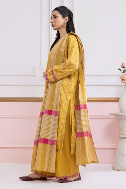 Embroidered Kurta Dupatta Trouser - 2527