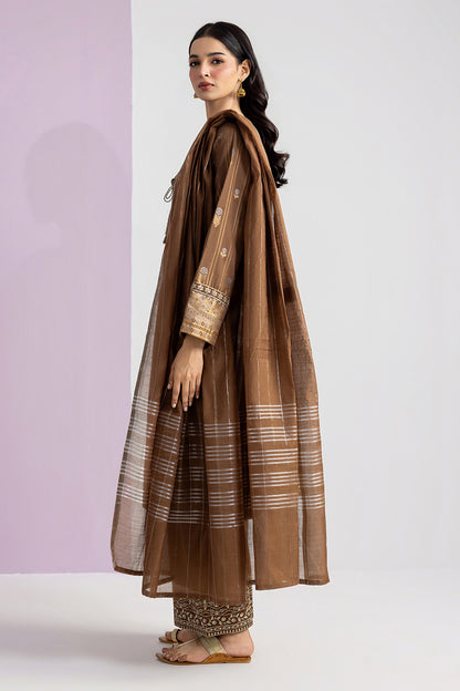 Embroidered Kurta Dupatta Trouser - 2530