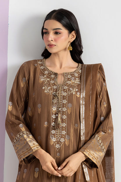 Embroidered Kurta Dupatta Trouser - 2530