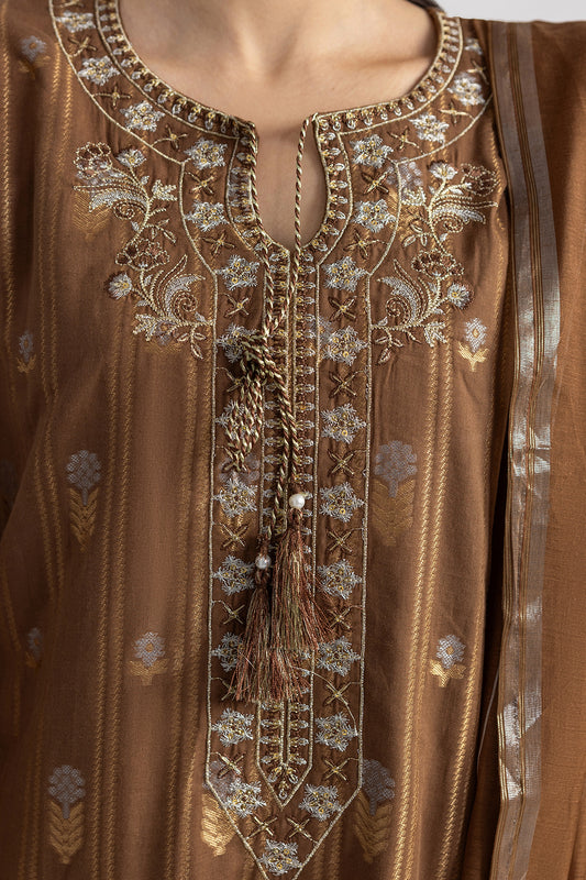 Embroidered Kurta Dupatta Trouser - 2530