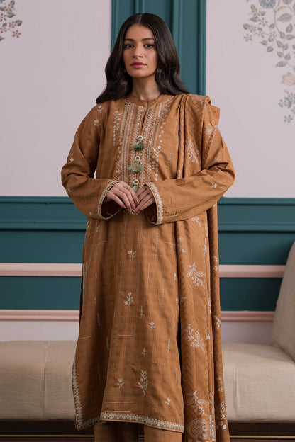Embroidered Kurta Dupatta Trouser - 2531