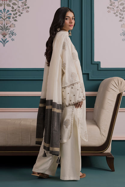 Embroidered Kurta Dupatta Trouser - 2533