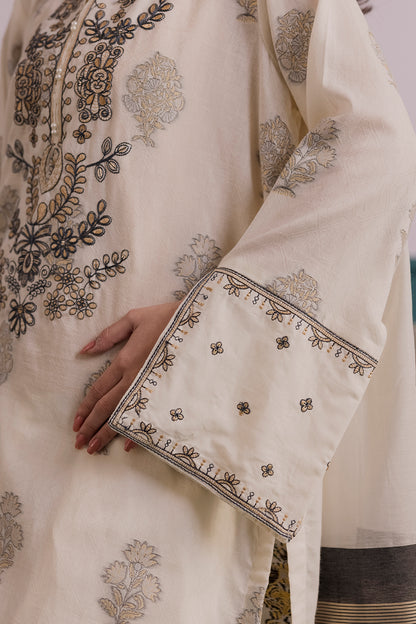 Embroidered Kurta Dupatta Trouser - 2533