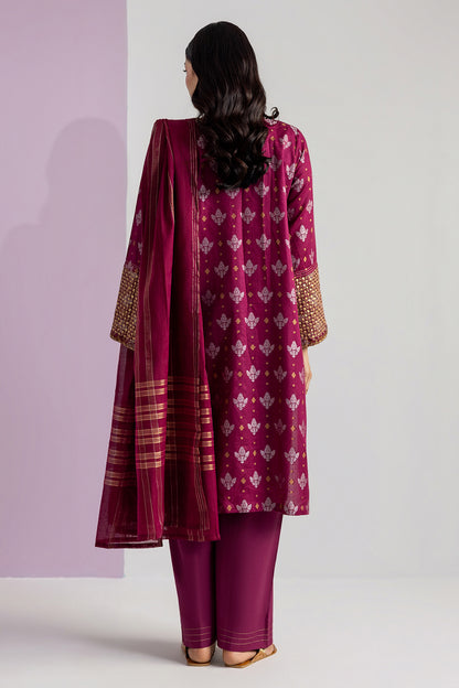 Embroidered Kurta Dupatta Trouser - 2537
