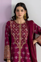 Embroidered Kurta Dupatta Trouser - 2537