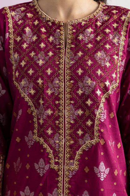 Embroidered Kurta Dupatta Trouser - 2537