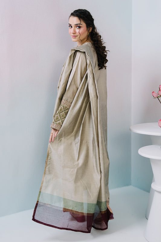 Embroidered Kurta Dupatta Trouser - 2541