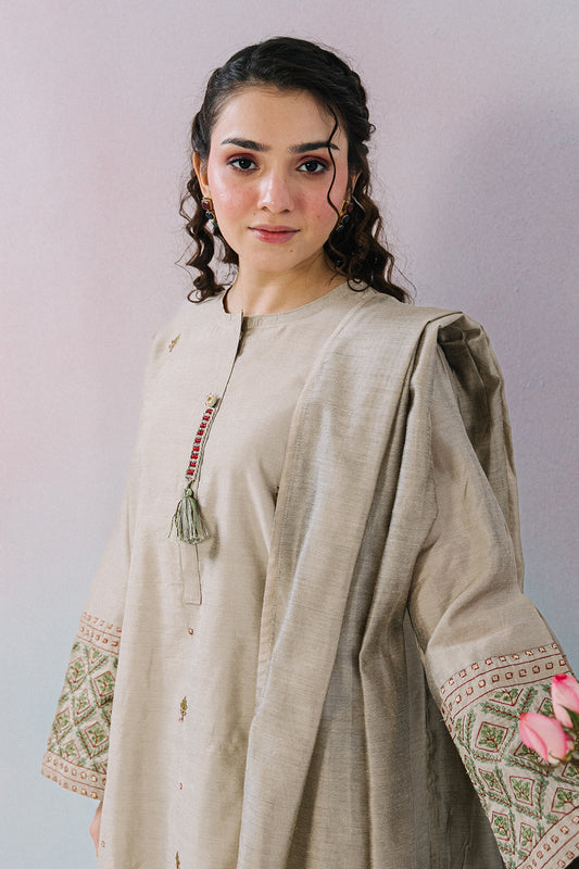 Embroidered Kurta Dupatta Trouser - 2541