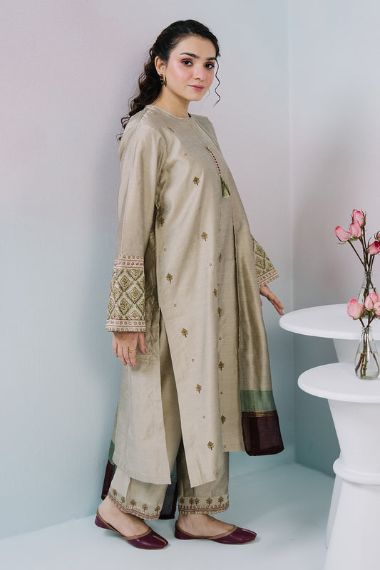 Embroidered Kurta Dupatta Trouser - 2541
