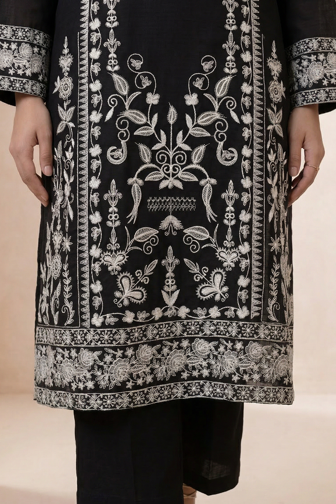 Embroidered Kurta Dupatta Trouser - 2553