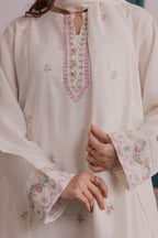 Embroidered Kurta Shawl Trouser - 2555