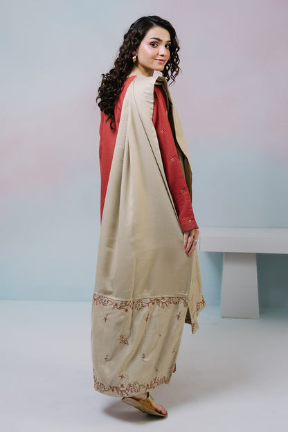 Embroidered Kurta Dupatta Trouser - 2558