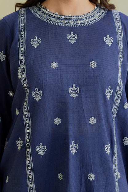 Embroidered Kurta Dupatta Trouser - 2560