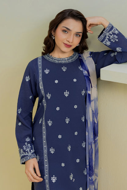Embroidered Kurta Dupatta Trouser - 2560
