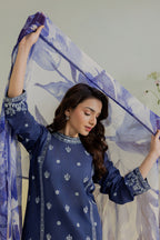 Embroidered Kurta Dupatta Trouser - 2560